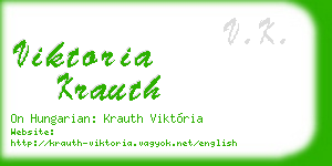 viktoria krauth business card